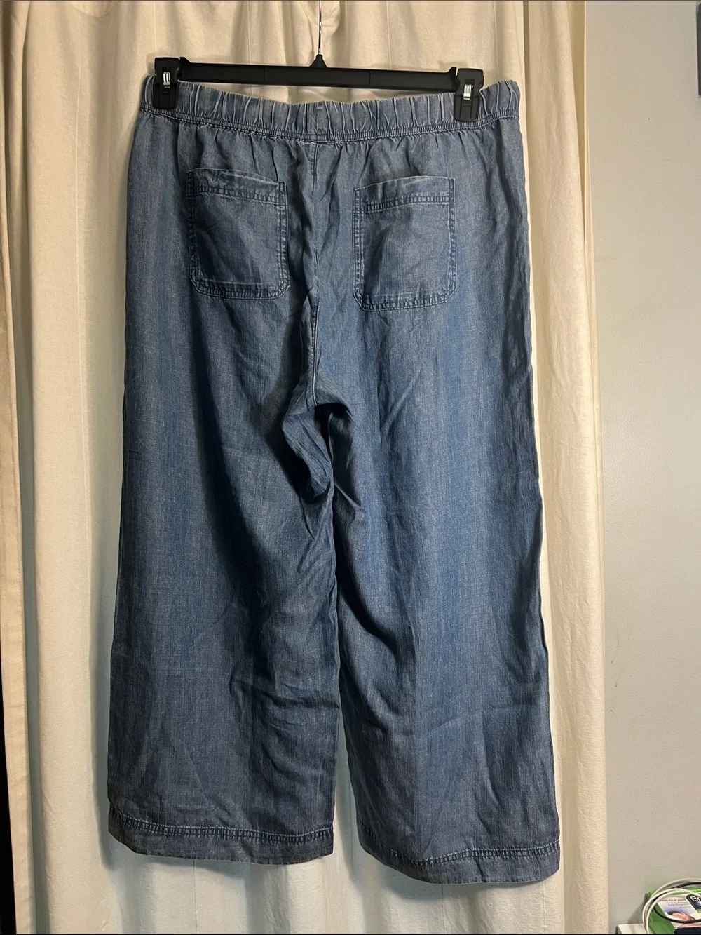 Splendid Blue Pull-On Wide Leg Pants - Picture 3 of 8